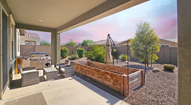 a view of a house with a patio