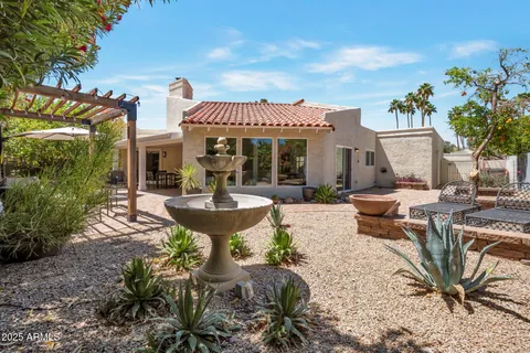 a front view of a house