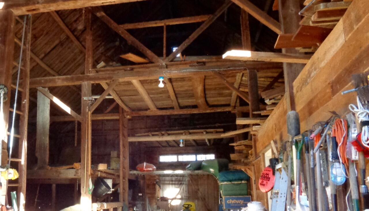 154 Blake Hill Road Mount Vernon, ME 04352 - Photo 42 of 63 Traditional barn beams