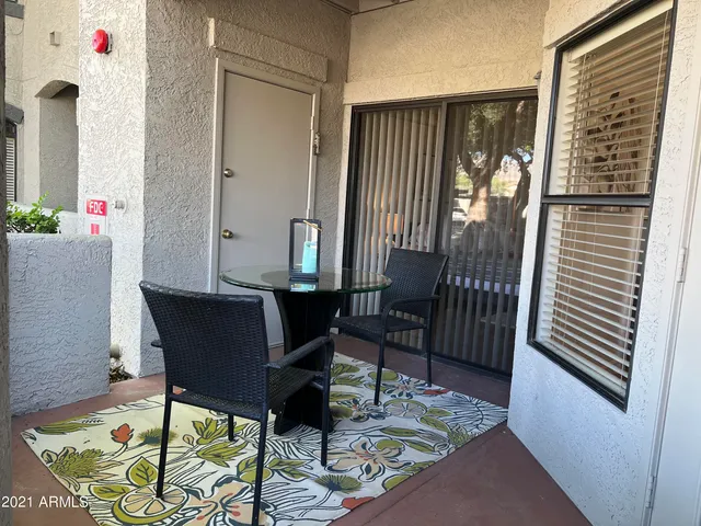 a white building with glass windows