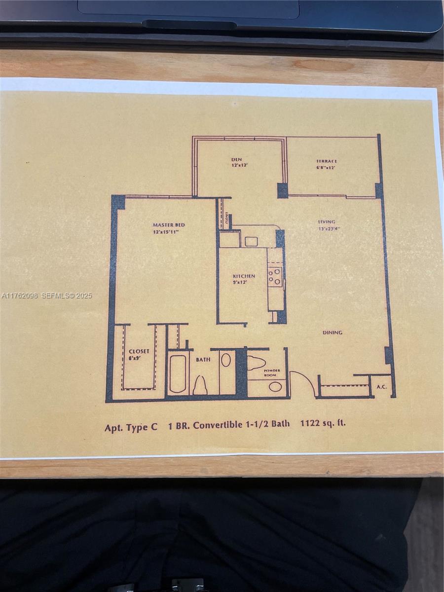 2655 Collins Avenue, Unit 1906 Miami Beach, FL 33140 - Photo 35 of 35 Floor plan for unit!