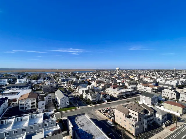 an aerial view of a city