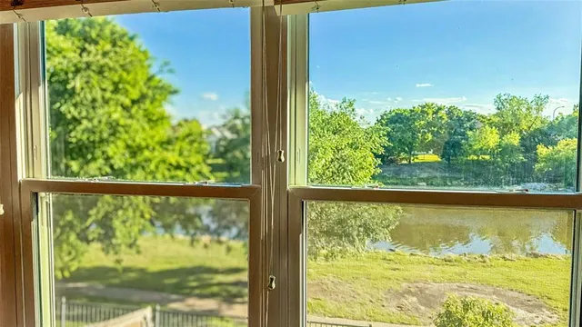 a view of a from a window