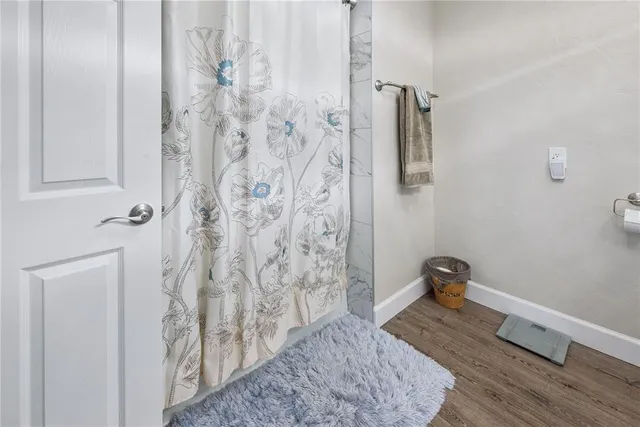 a view of a storage in a room