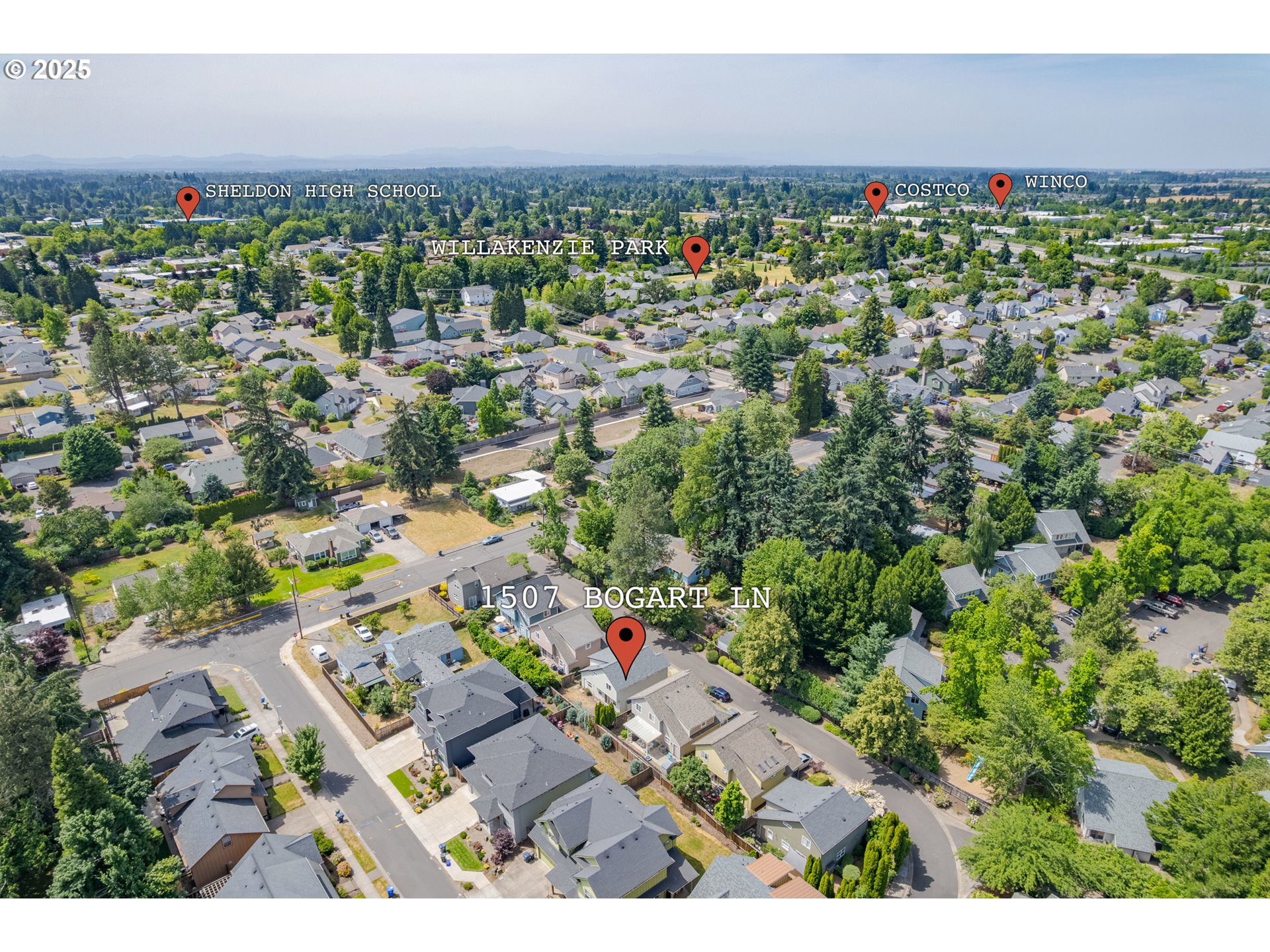 1507 Bogart Lane Eugene, OR 97401 - Photo 40 of 41 an aerial view of a city