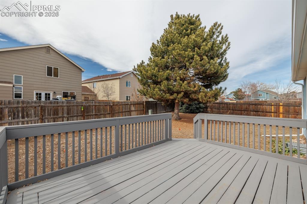 739 Memory Lane Fountain, CO 80817 - Photo 27 of 37 a view of a wooden roof deck