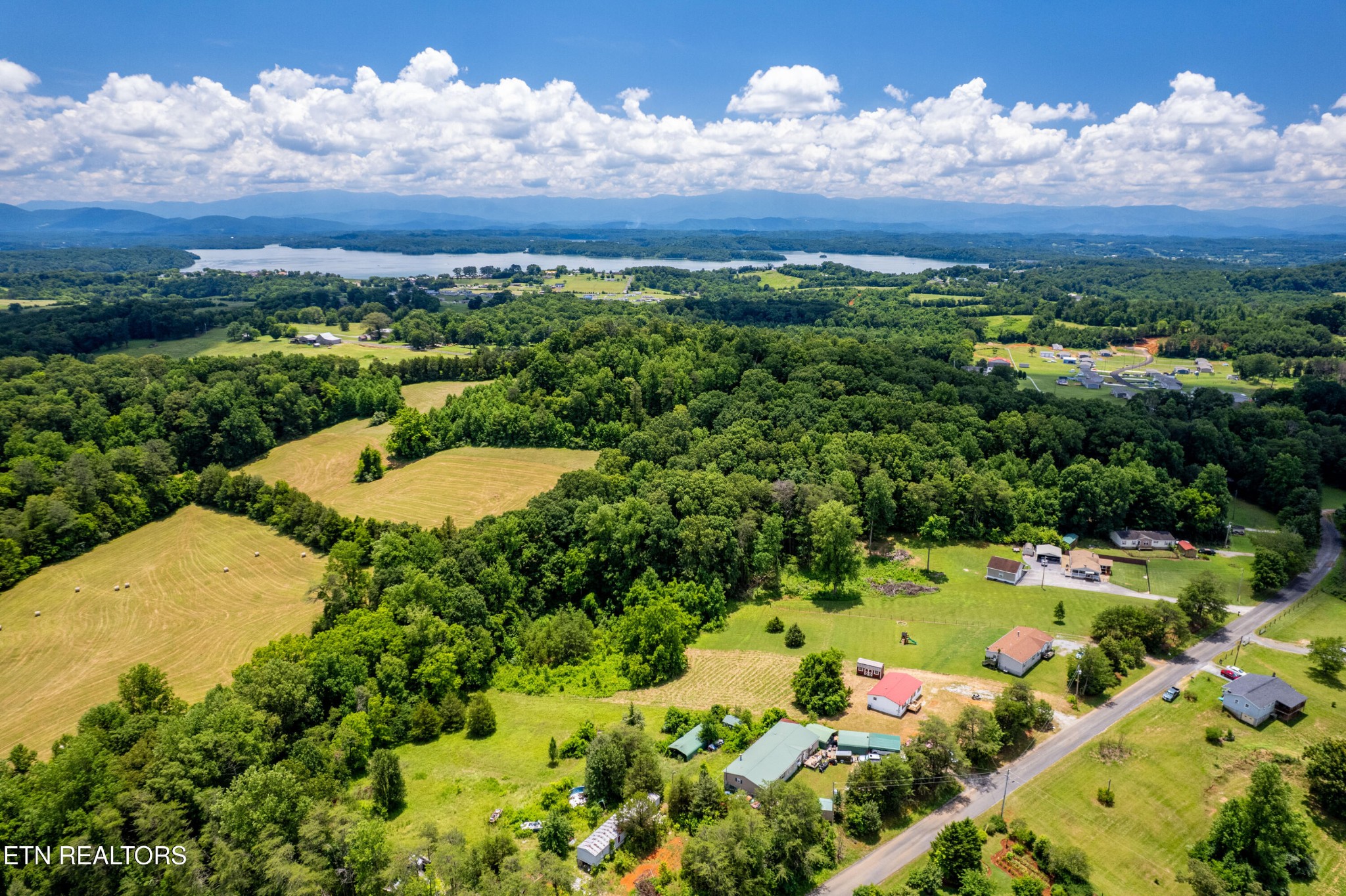 1768 Fain Cemetery Road Dandridge, TN 37725 - Photo 32 of 45 an aerial view of a houses with a yard