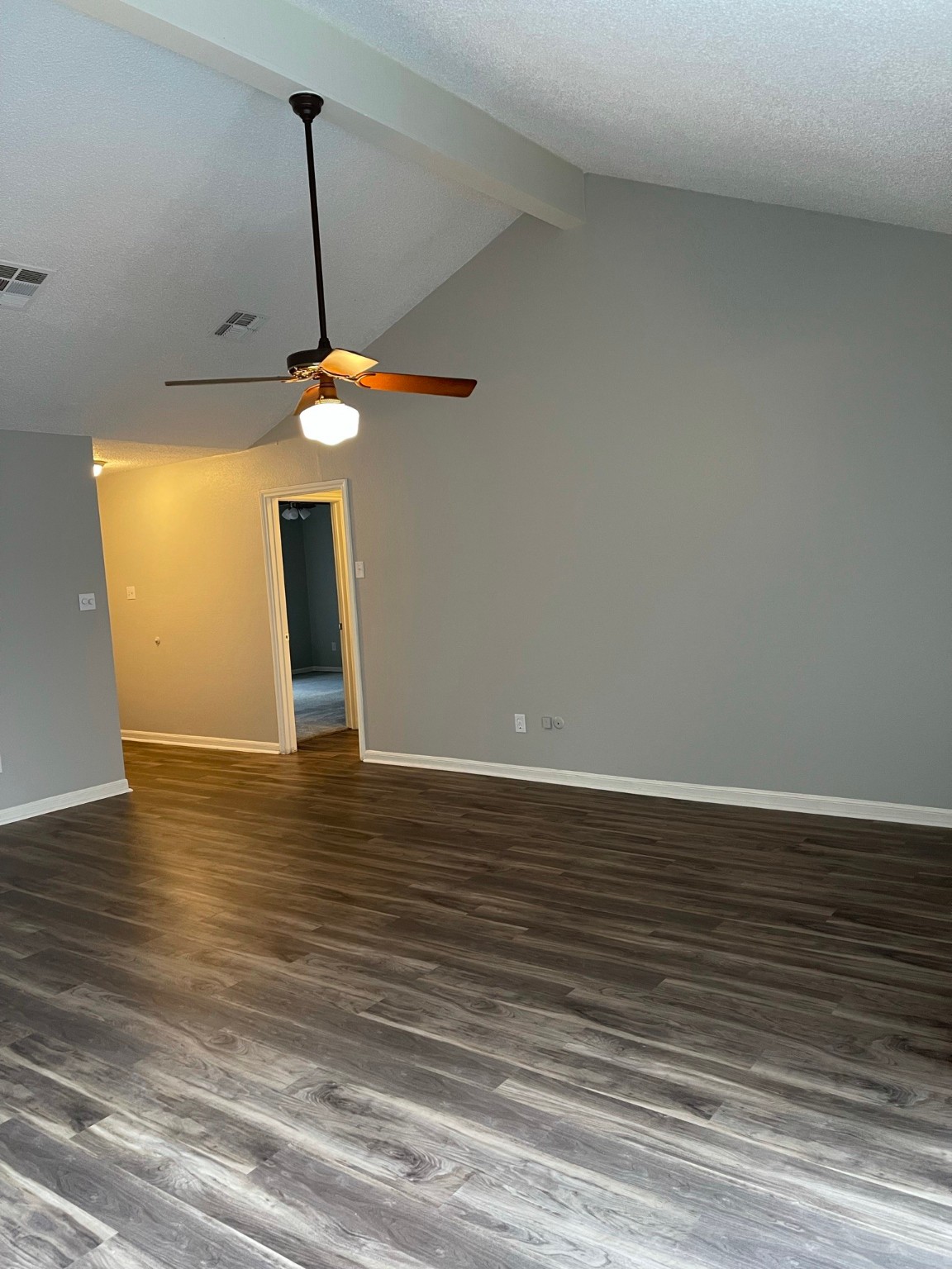 5003 Spring Forest Drive Houston, TX 77091 - Photo 32 of 37 a view of a room with wooden floor and fan