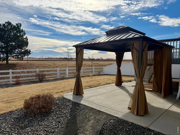 a view of outdoor space with seating