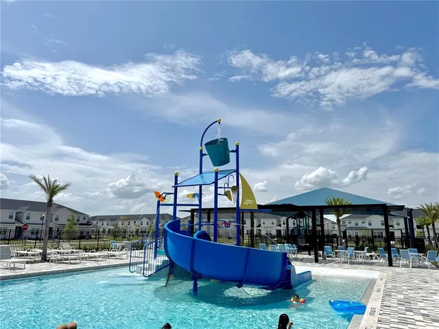 a view of outdoor space with seating area