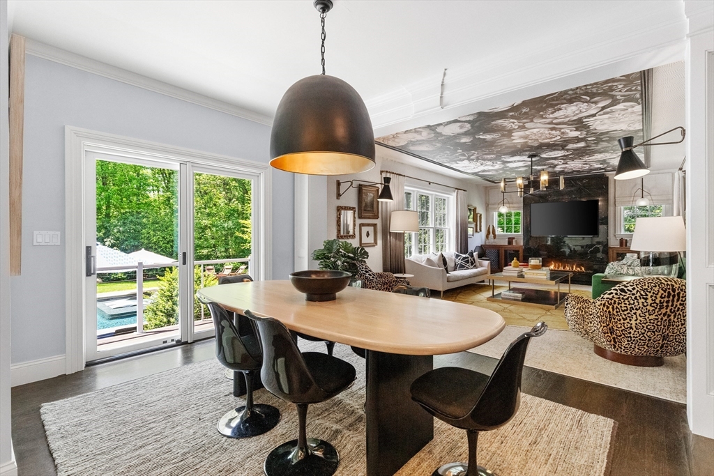12 Cooke Road Lexington, MA 02420 - Photo 12 of 42 a view of a dining room with furniture window and wooden floor