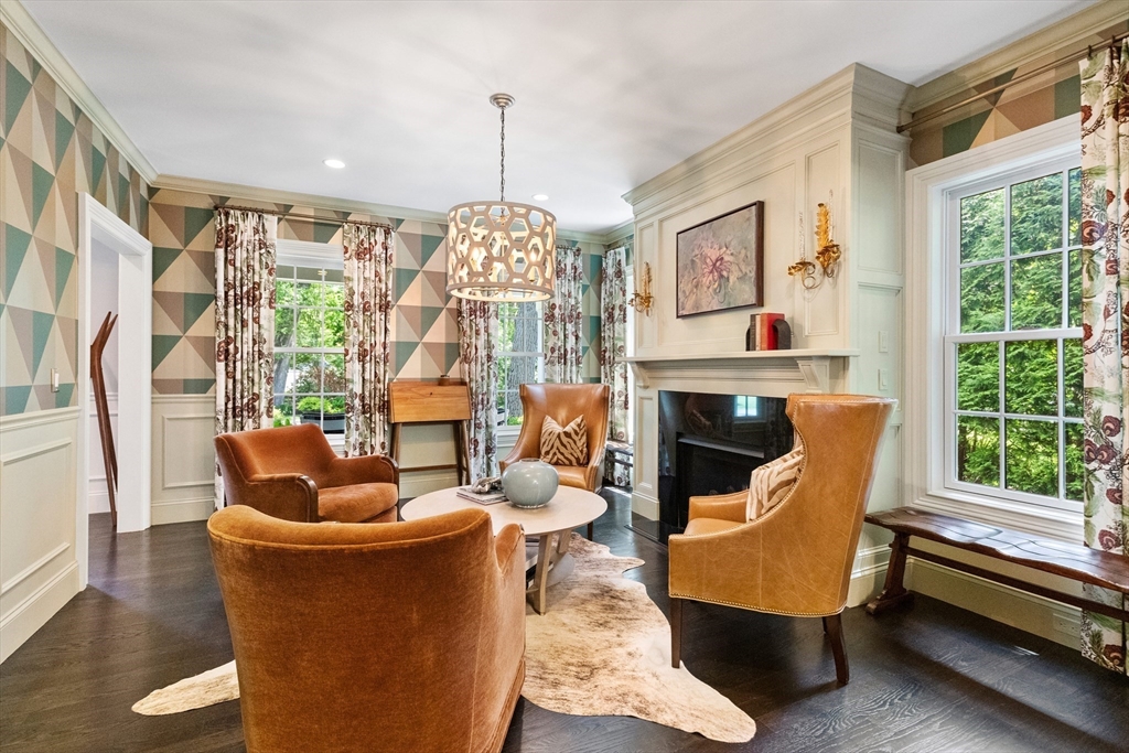 12 Cooke Road Lexington, MA 02420 - Photo 14 of 42 a outdoor living space with patio furniture and a chandelier