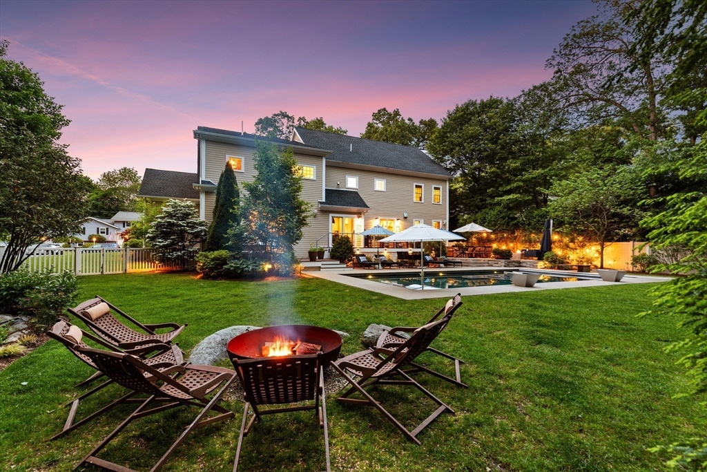 12 Cooke Road Lexington, MA 02420 - Photo 39 of 42 a view of a backyard with sitting area
