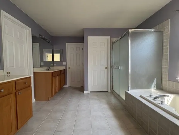 a view of a room that has a window in it