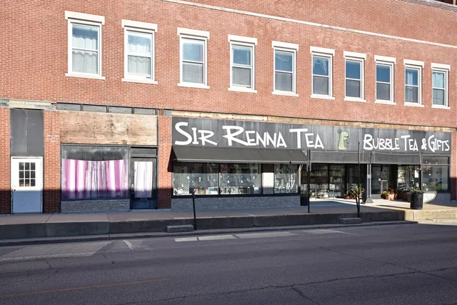 a view of a building entrance