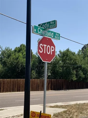 a view of a street sign