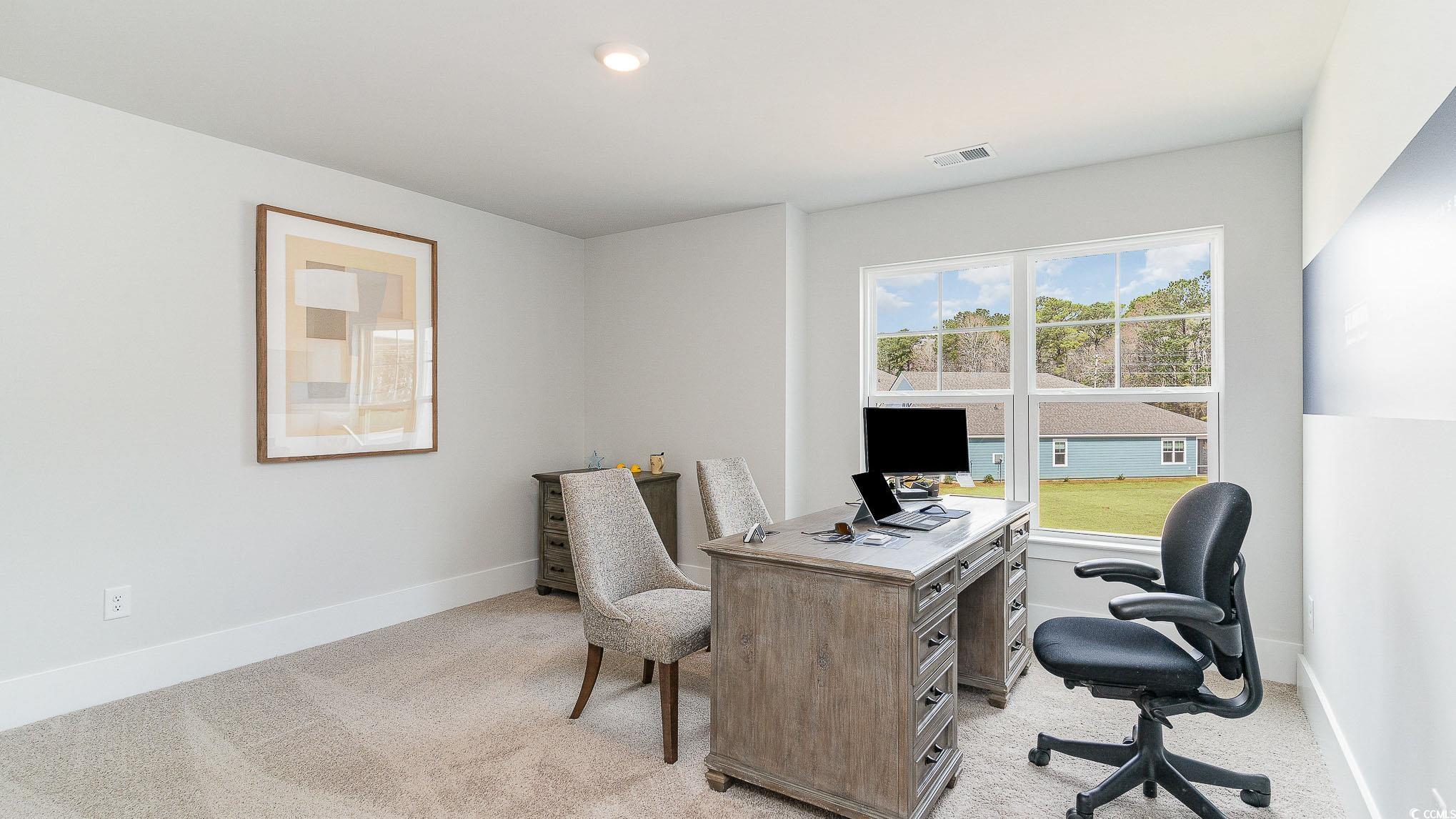 506 Haven View Way Murrells Inlet, SC 29576 - Photo 29 of 40 Office area with light colored carpet and baseboards