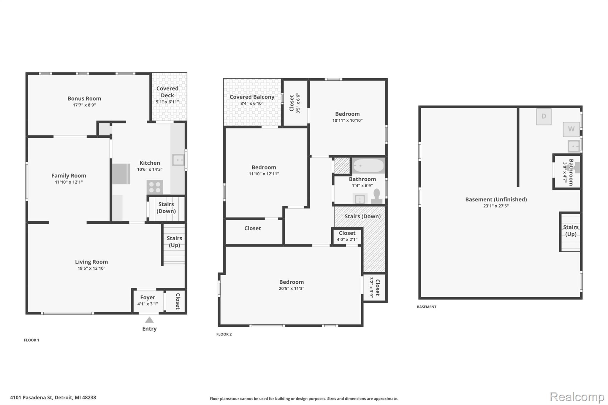 4101 Pasadena Street Detroit, MI 48238 - Photo 42 of 42 Floor plan