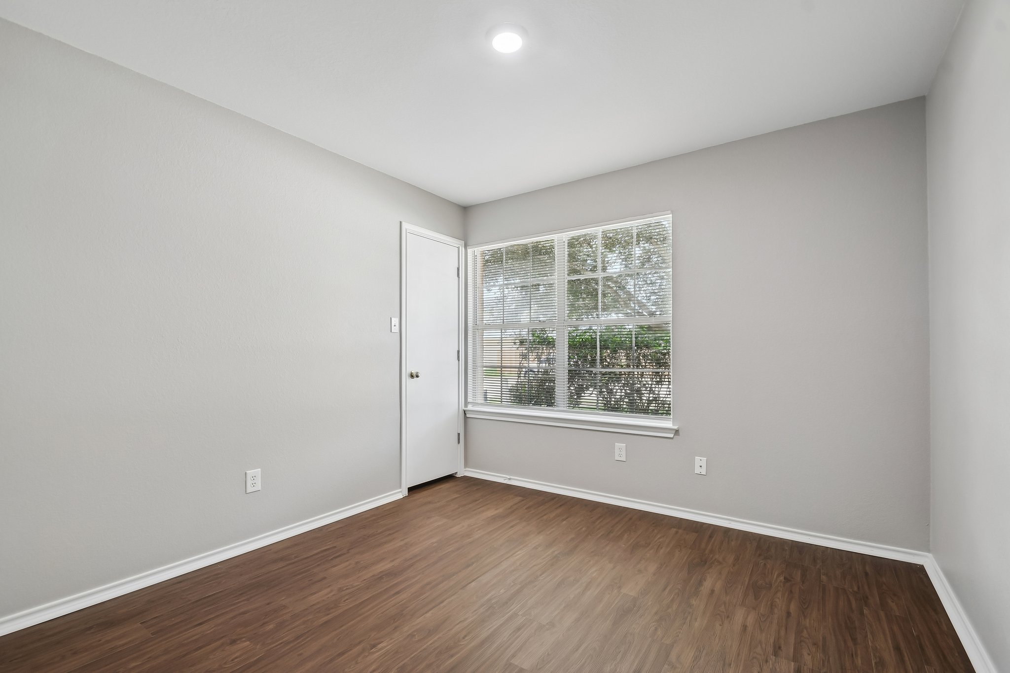 610 Lavaca Loop Elgin, TX 78621 - Photo 29 of 37 A well-lit room showcasing rich laminate flooring and a large window providing pleasant outdoor views.