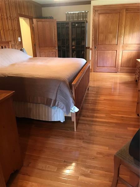 1133 Pine Run Road Apollo, PA 15613 - Photo 15 of 25 Master bedroom all redone with oak floors, trim work and doors. Excellent craftsmanship.