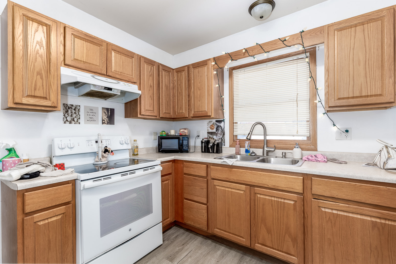 415 North Sycamore Street Somonauk, IL 60552 - Photo 11 of 18 a kitchen with cabinets appliances a sink and a window