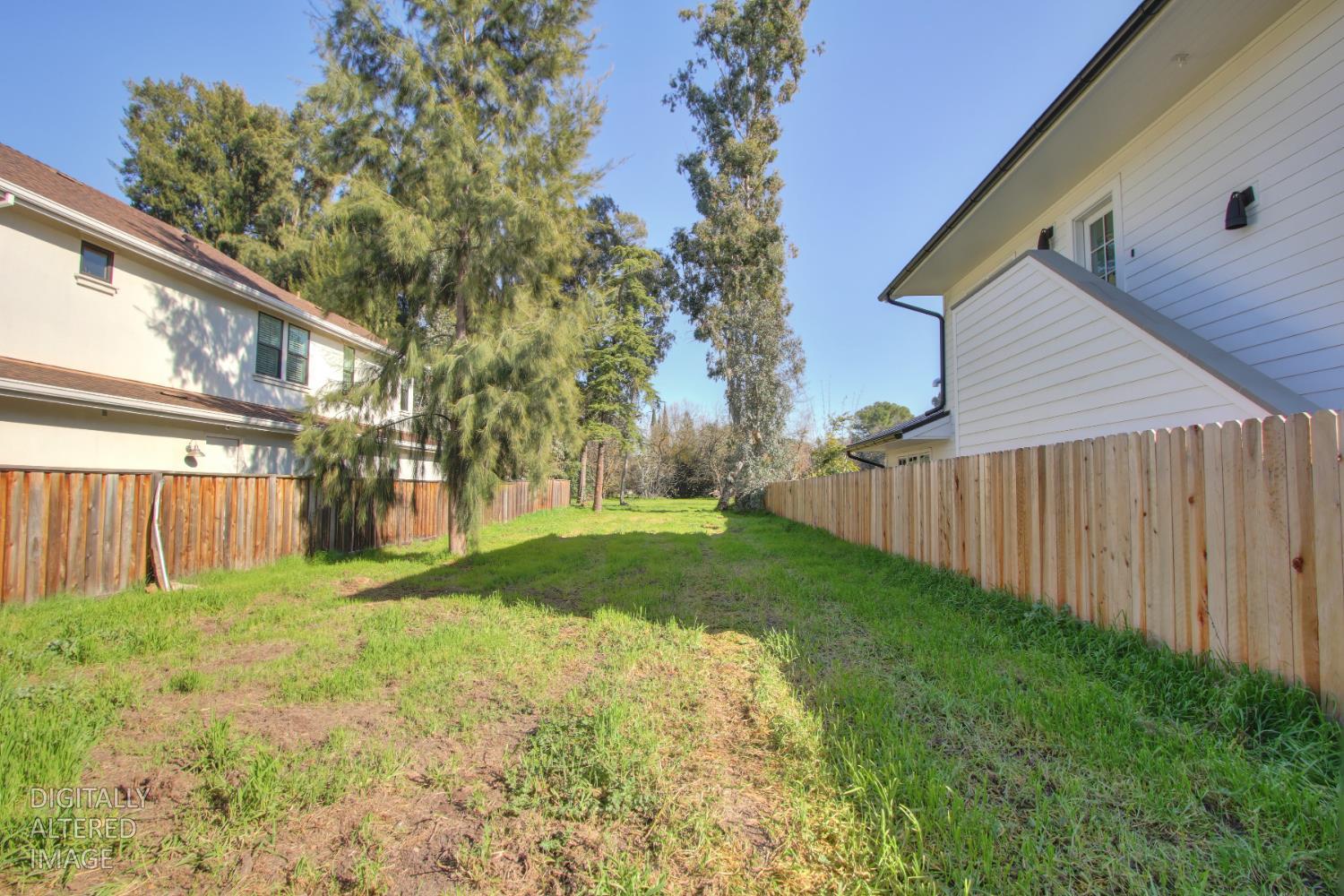 1136 Los Robles Street Davis, CA 95618 - Photo 7 of 11 a backyard of a house with plants and large tree