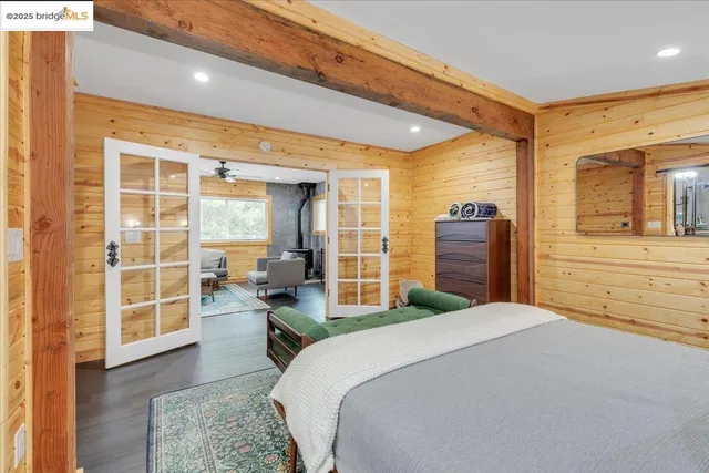 a front view of a house with a garage