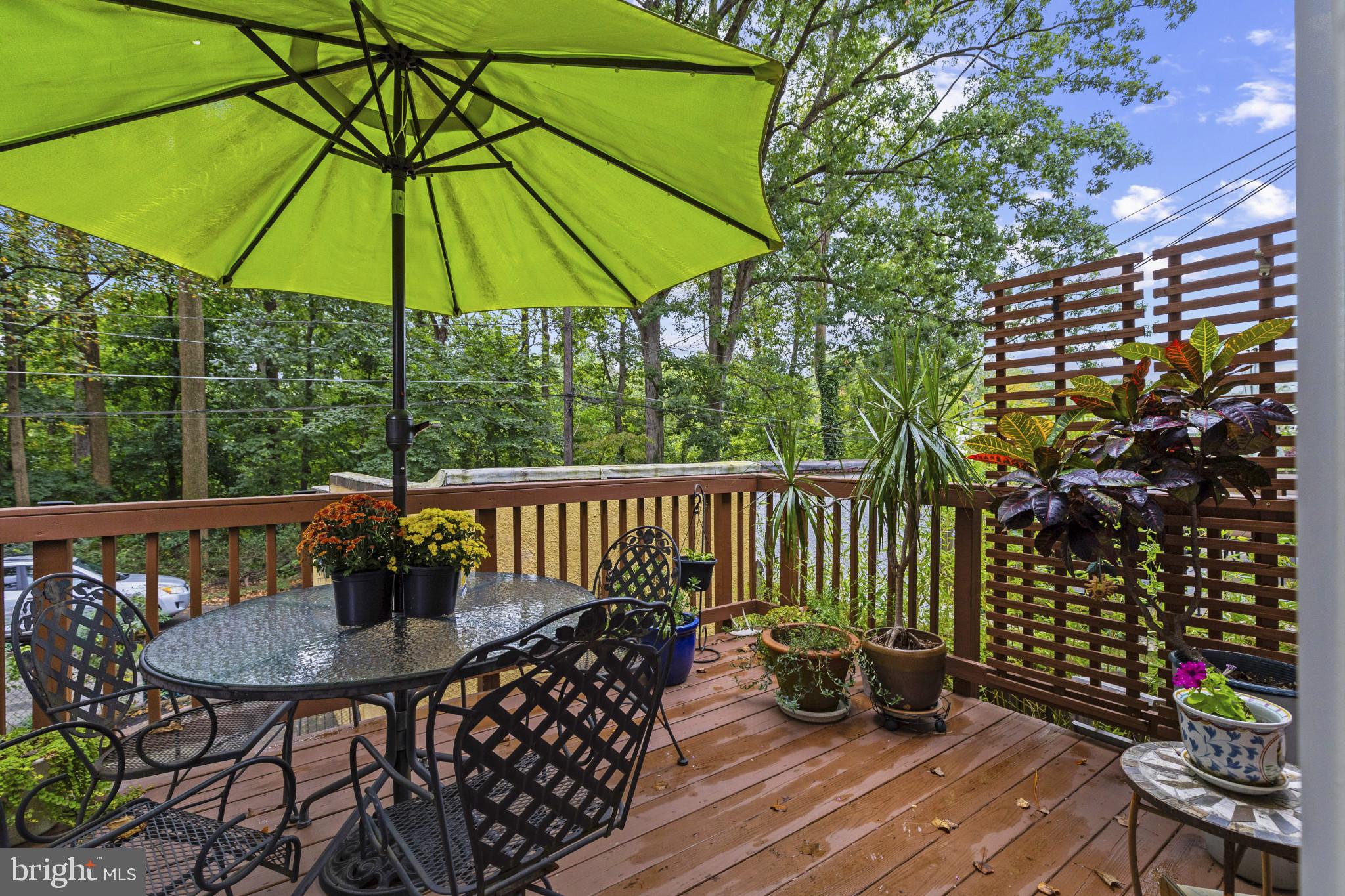 19 Somerset Road Baltimore, MD 21228 - Photo 34 of 39 a view of balcony with furniture and umbrella