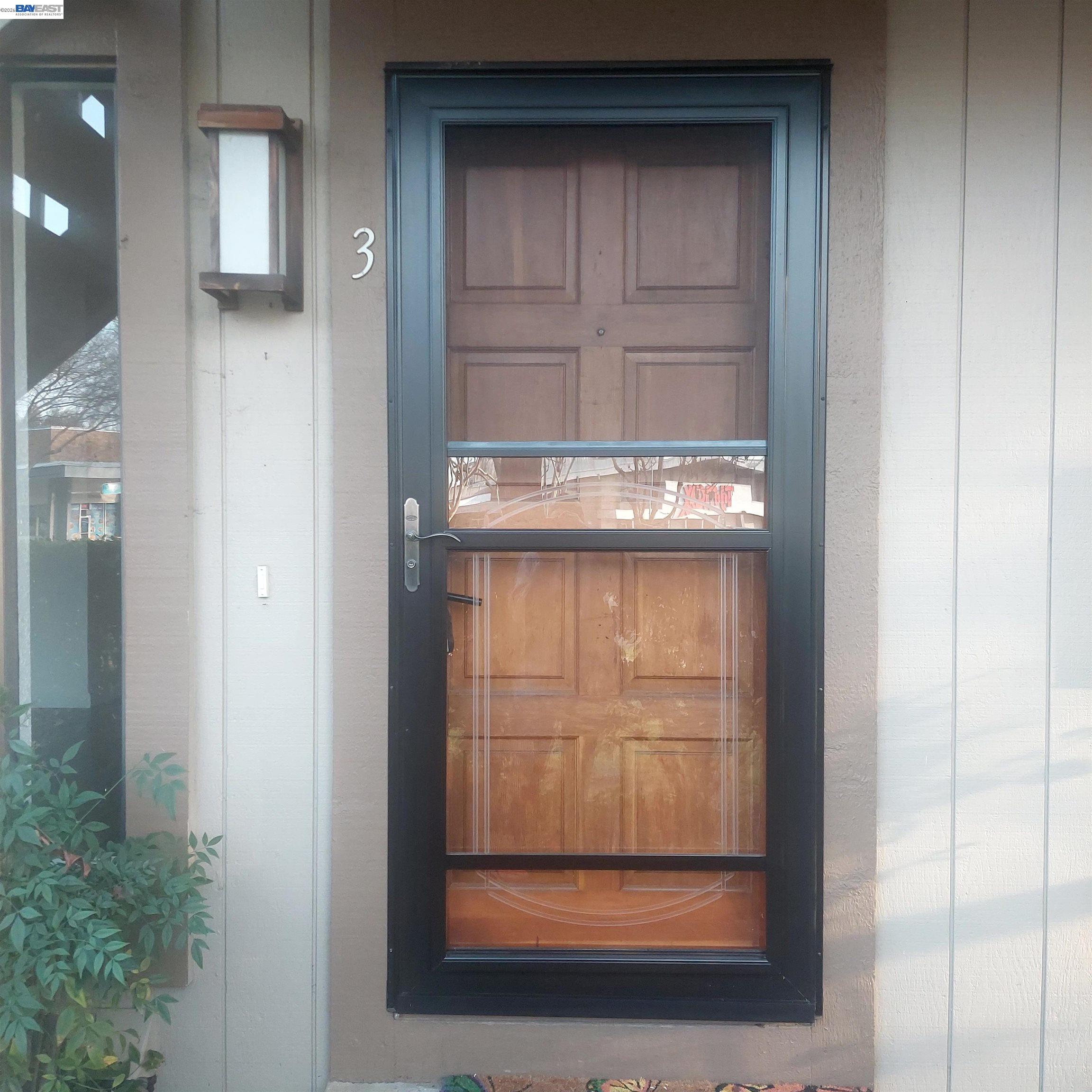 a view of front door