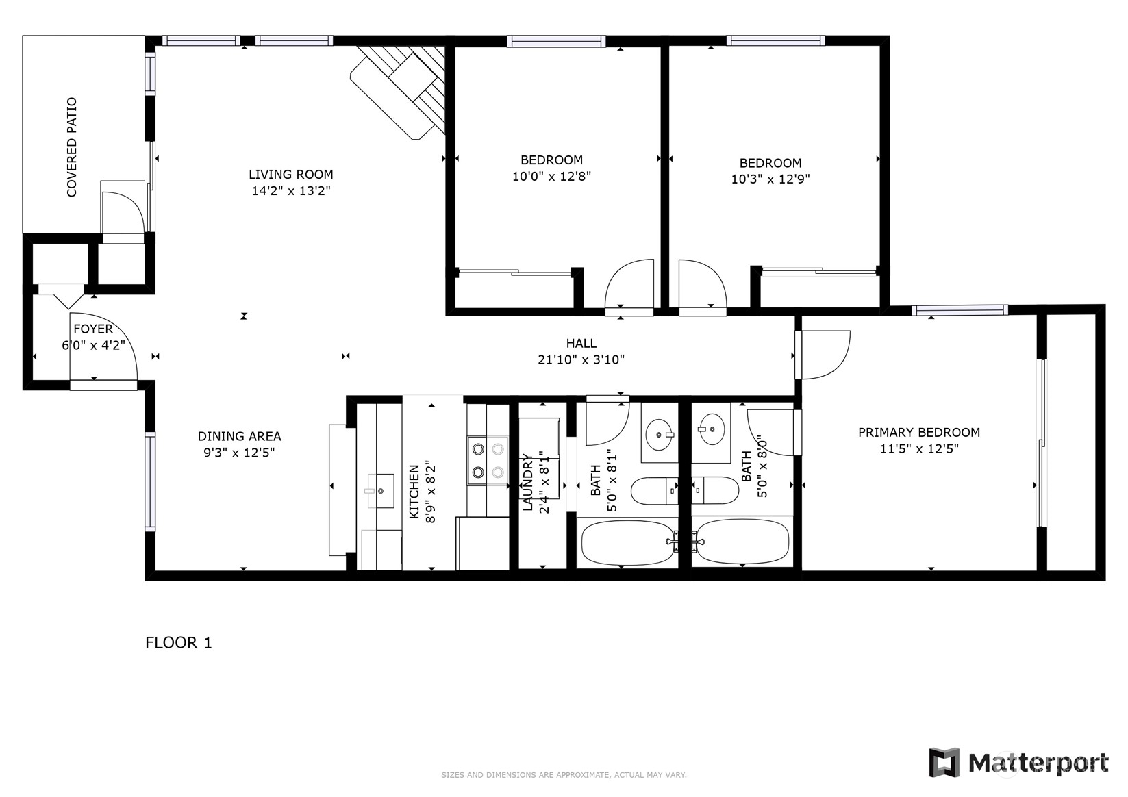 10822 Northeast 148th Lane, Unit J101 Bothell, WA 98011 - Photo 22 of 22 a black and white photo of a floor plan