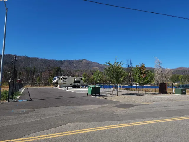 a view of a street with houses