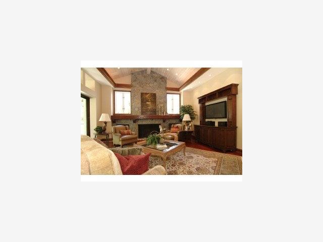 12441 Parker Ranch Road Saratoga, CA 95070 - Photo 3 of 9 a living room with furniture and a fireplace