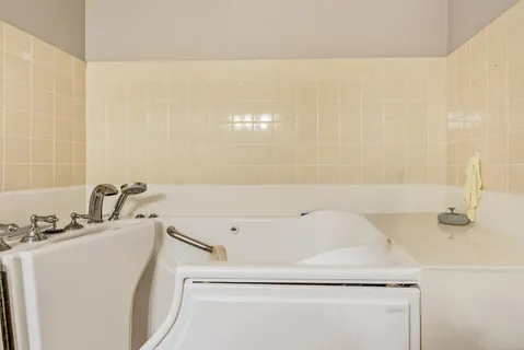 a bathroom with a sink and a tub
