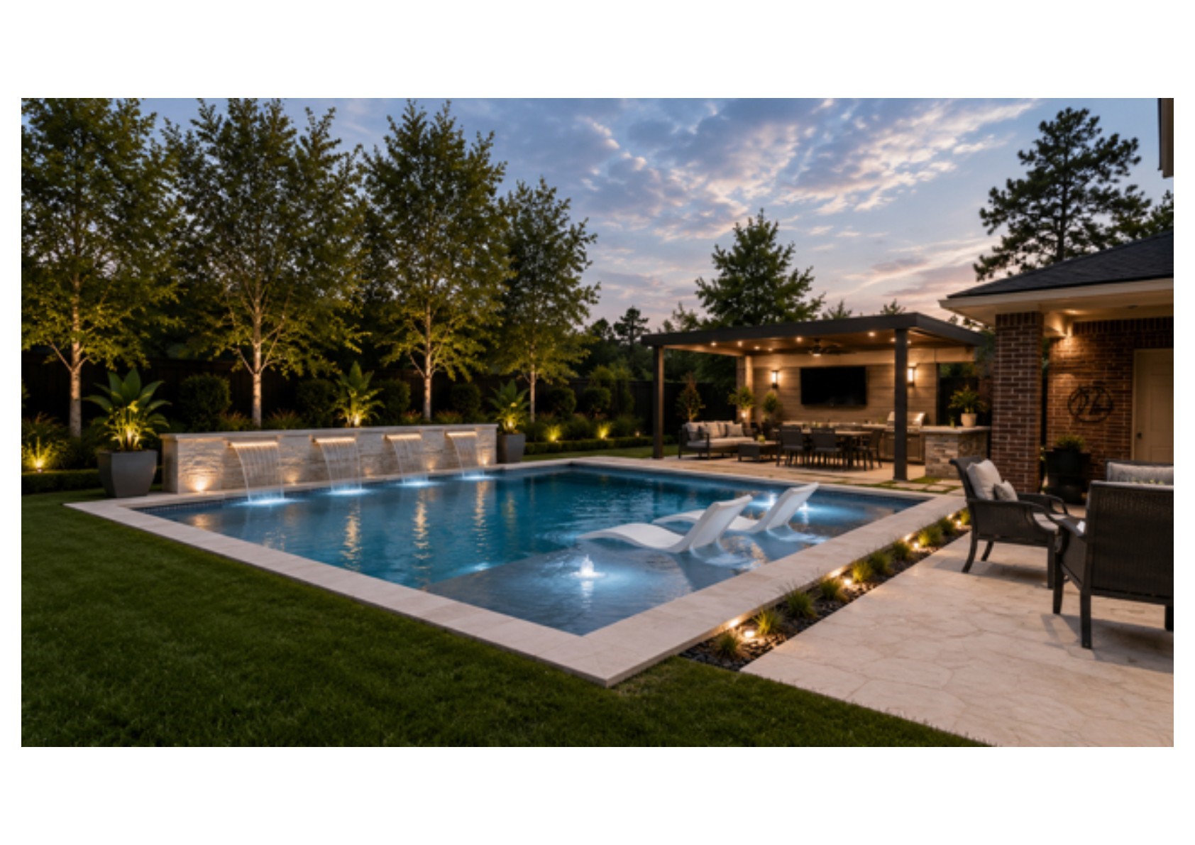 67 South Sage Sparrow Circle Spring, TX 77389 - Photo 50 of 50 AI photo of a pool design with a pergola.