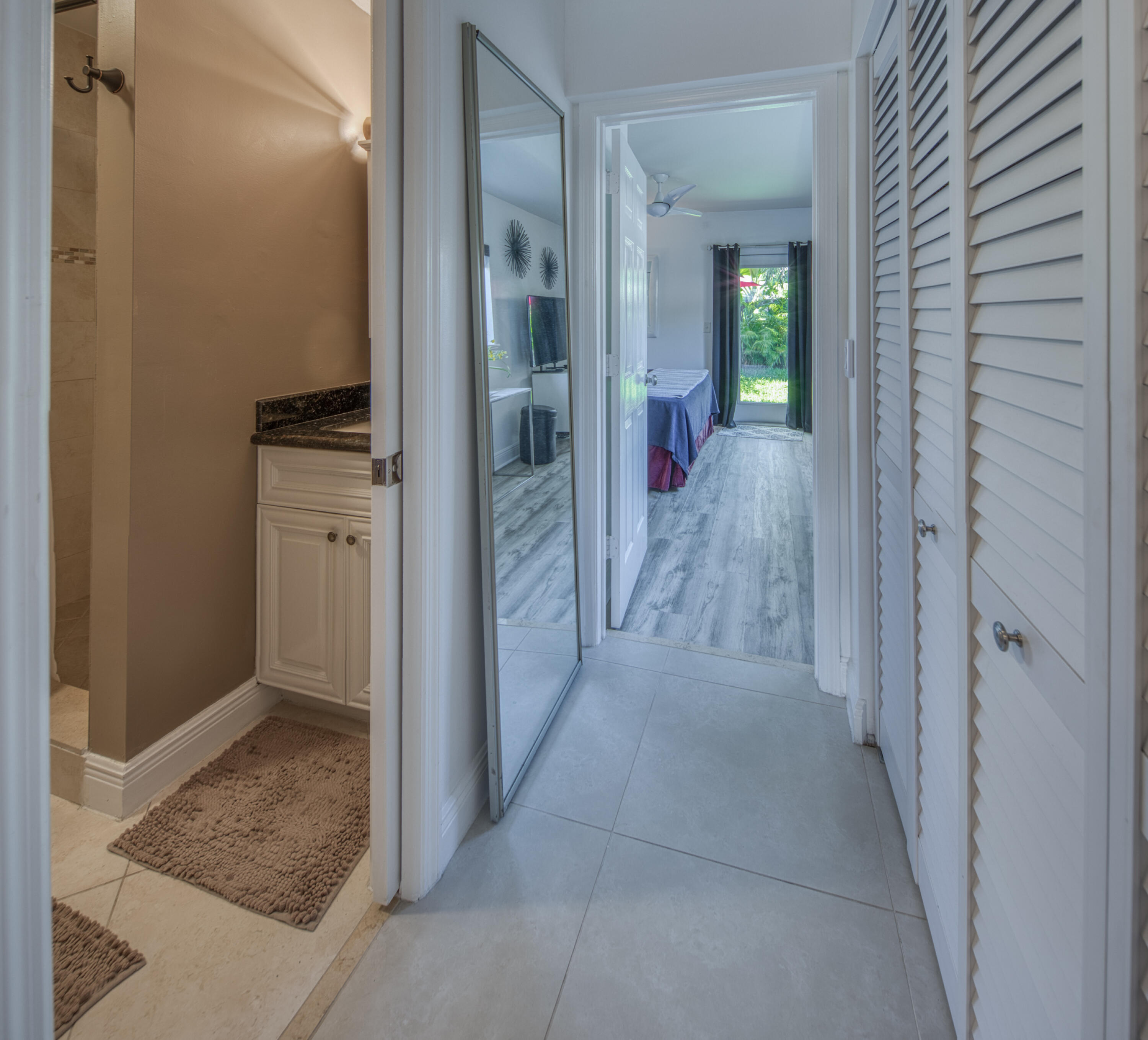 1331 North N Street, Unit GUEST HOUSE Lake Worth Beach, FL 33460 - Photo 8 of 23 a view of hallway with wooden floor