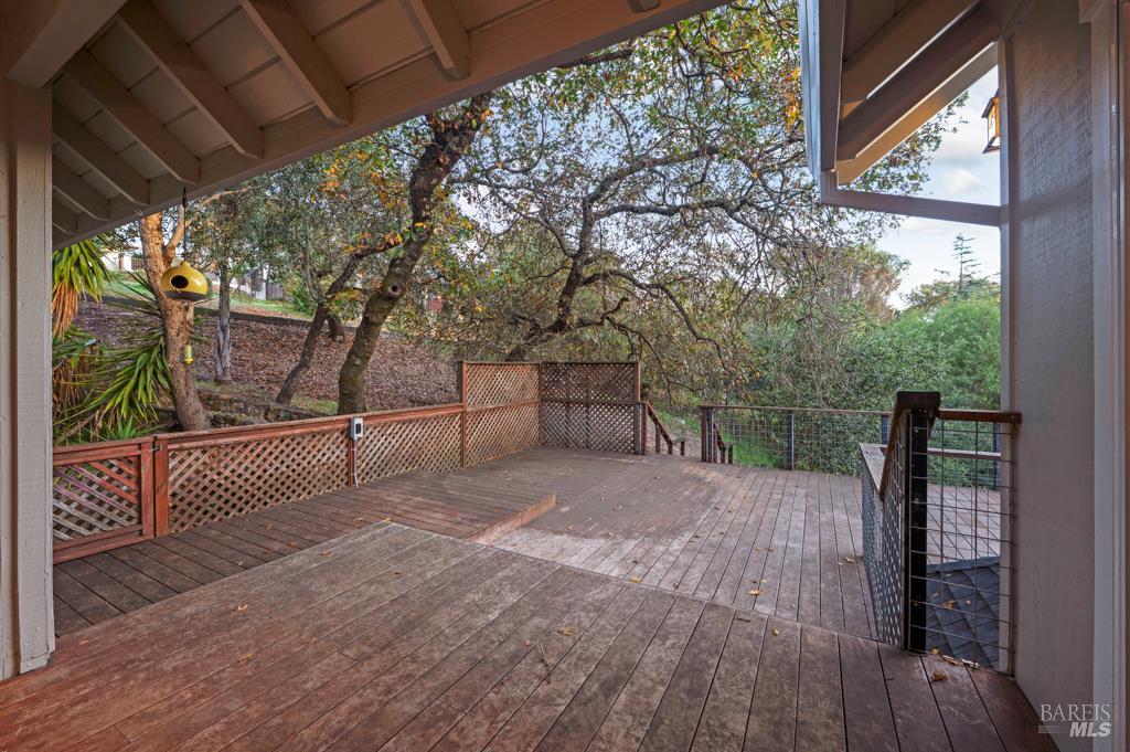 2531 Del Rosa Avenue Santa Rosa, CA 95404 - Photo 41 of 41 a view of backyard with wooden floor and iron fence