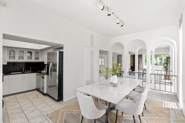 a view of a car parked in front of a building