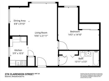 $599,000 | 274 Clarendon Street, Unit 10, Boston, MA 02116