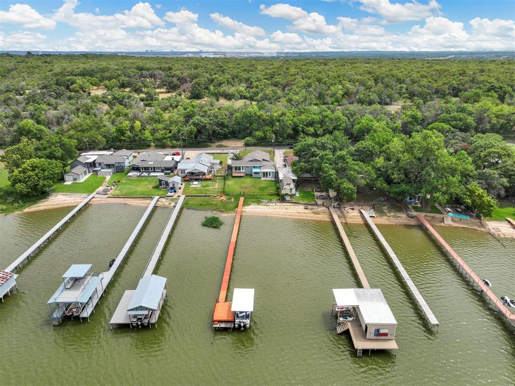 8048 Woodvale Road Fort Worth, TX 76135 - Photo 2 of 27 Bird's eye view featuring a water view