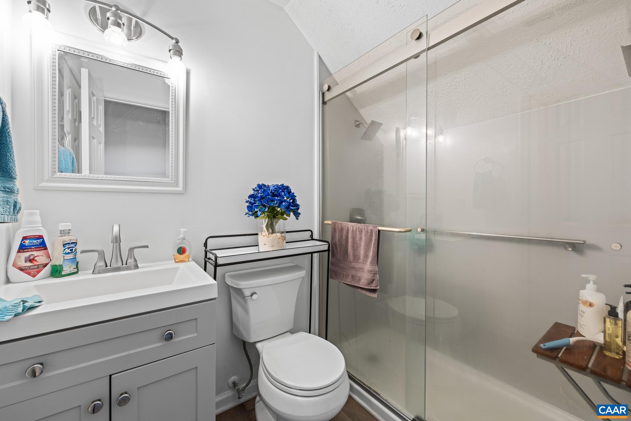 2530 Gillums Ridge Lane Charlottesville, VA 22903 - Photo 30 of 45 a bathroom with a sink vanity mirror and toilet