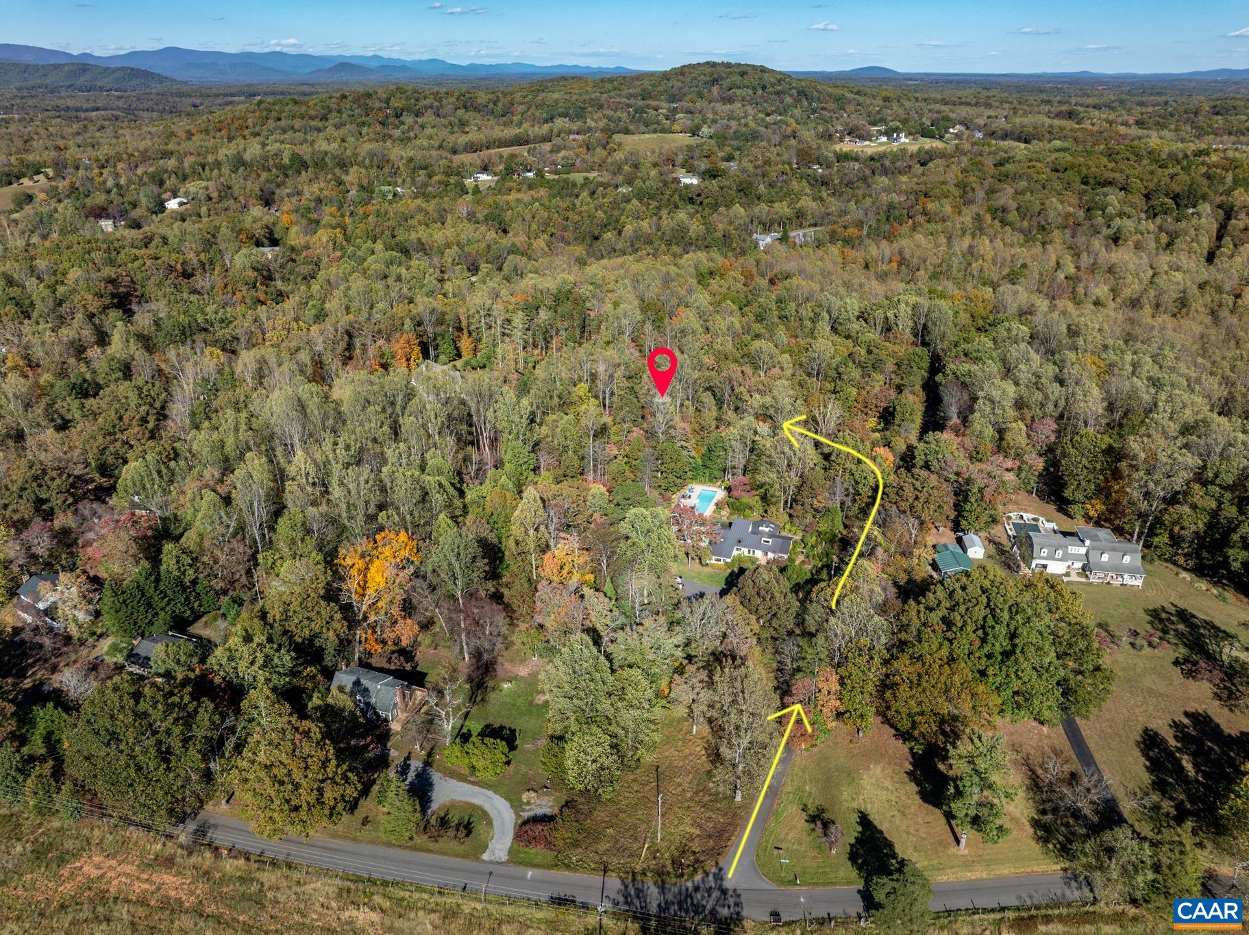 2530 Gillums Ridge Lane Charlottesville, VA 22903 - Photo 3 of 45 a view of a city with mountain