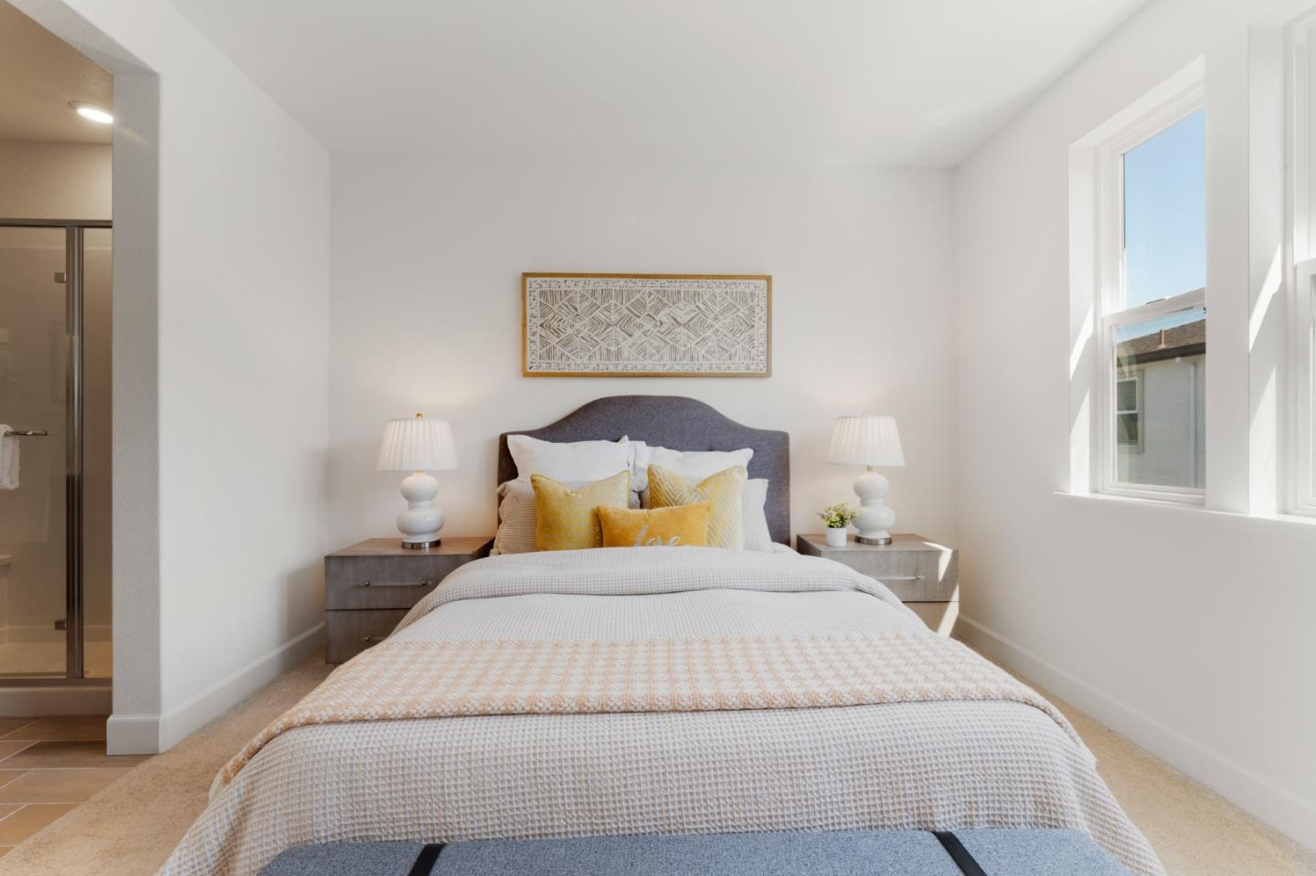 39447 Finial Common Fremont, CA 94539 - Photo 29 of 48 a bed sitting in a bedroom next to a window