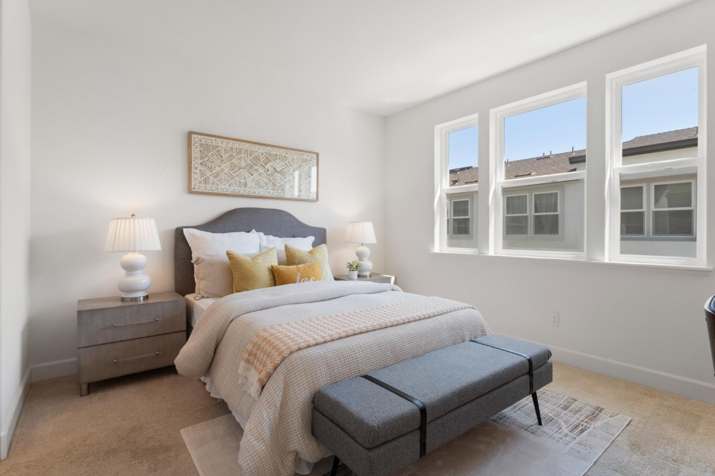 39447 Finial Common Fremont, CA 94539 - Photo 30 of 48 a bedroom with a bed and a window