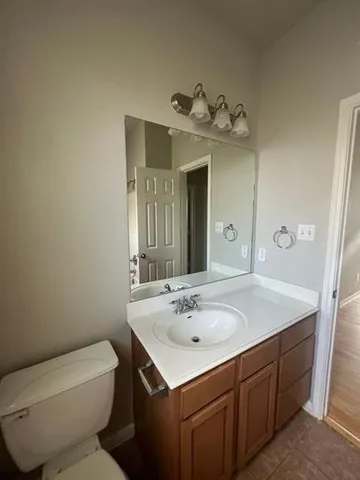 an empty room with closet