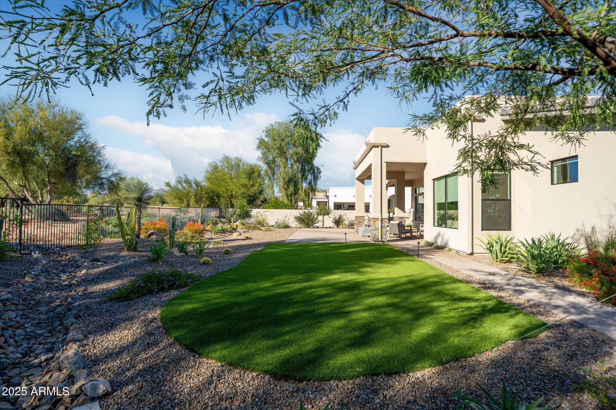 19108 East Tonto Verde Drive Rio Verde, AZ 85263 - Photo 40 of 46 a view of backyard of house with green space