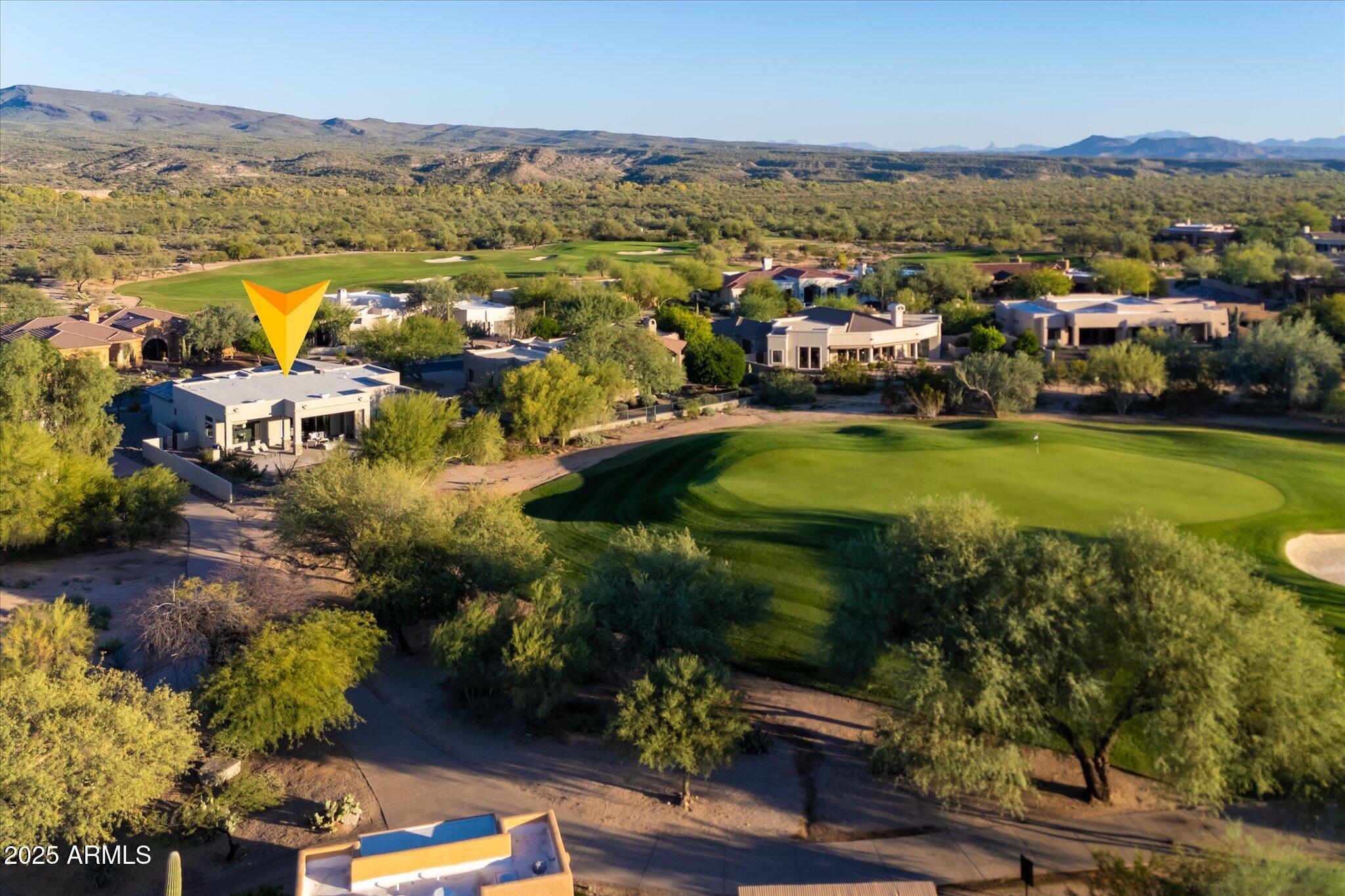 19108 East Tonto Verde Drive Rio Verde, AZ 85263 - Photo 43 of 46 a view of a city with mountains in the background
