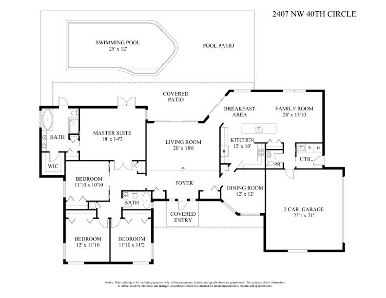 2407 Northwest 40th Circle Boca Raton, FL 33431 - Photo 27 of 27 Millpond Floorplan