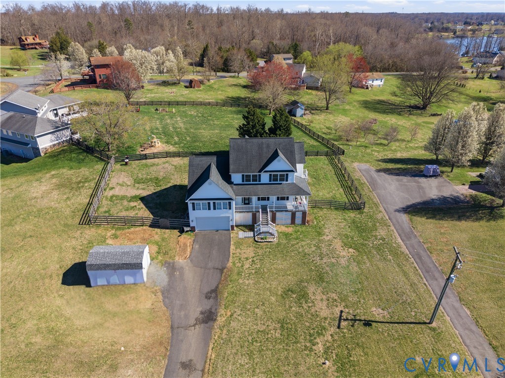 5815 Springfield Farm Lane Mineral, VA 23117 - Photo 37 of 41 Aerial view of sparsely populated area featuring a