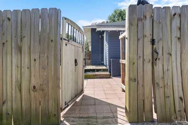 a view of a entryway door of the house