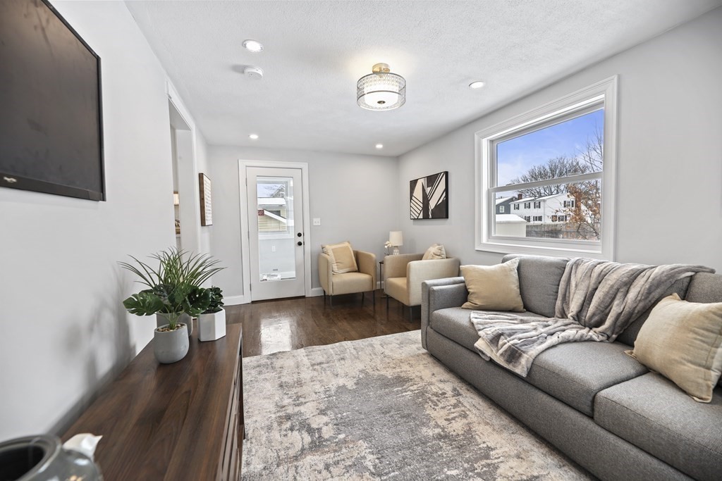 40 Como Road Boston, MA 02136 - Photo 10 of 31 a living room with furniture potted plant and a television